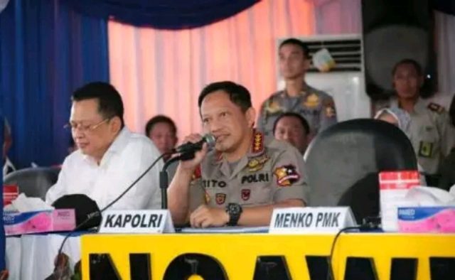 Kapolri: Lebaran Kita Fokus Mudik, Stabilitas Harga Pangan, Terorisme dan Bencana Alam