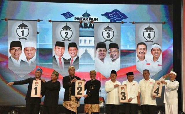 Pilgub Jabar 2018: 4 Paslon Saling Bersaing