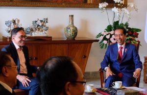 Presiden Jokowi Terima Anwar Ibrahim di Istana Bogor